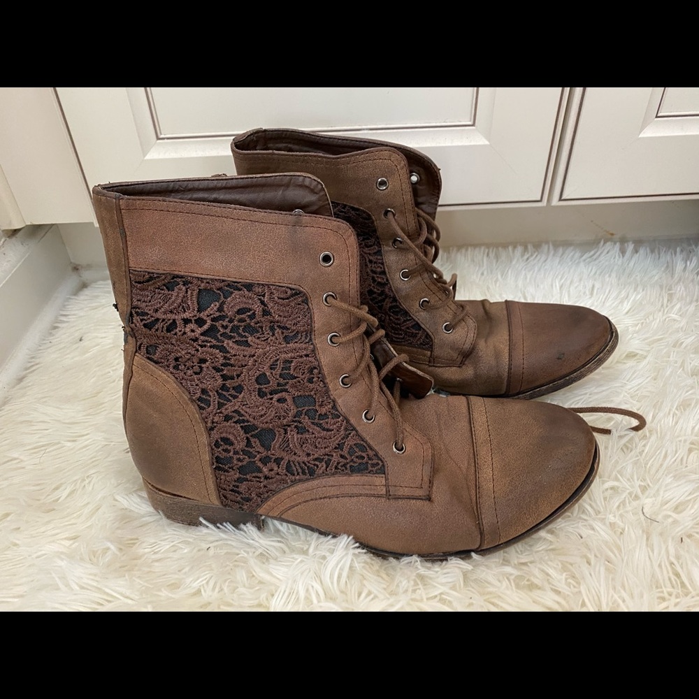 Used combat boots